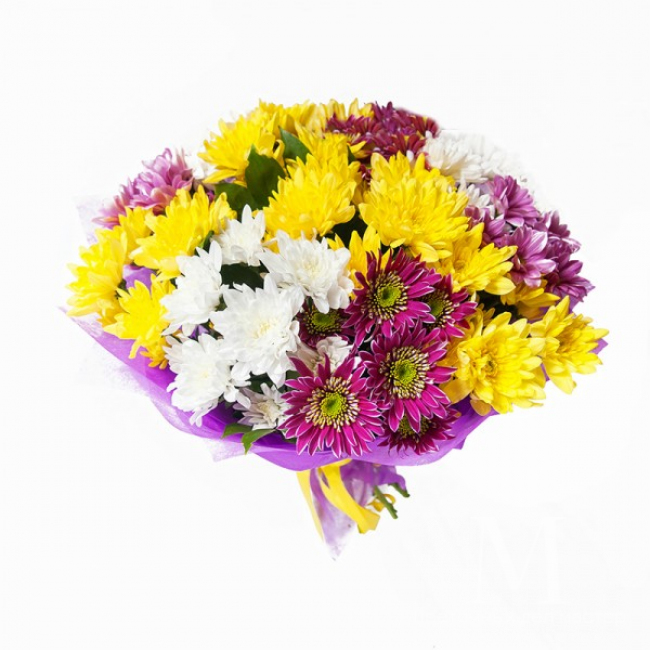 Букет «11 хризантем» от «Цветочных дел Мастер»